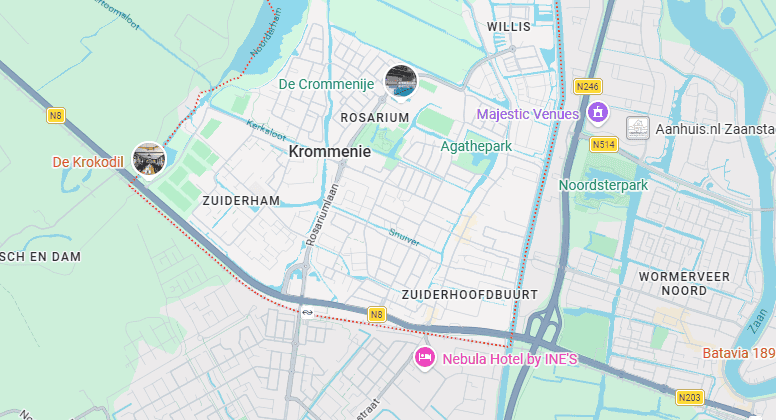 Werkgebied van onze loodgieter in Krommenie en omgeving